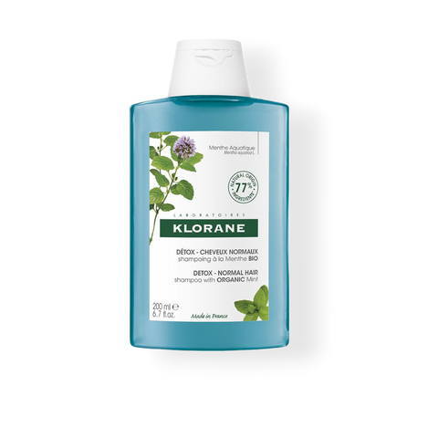 Klorane Champú Detox a la Menta - Cabello Normal
