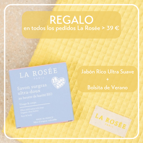 La Rosée Jabón Extra Suave Natural + Bolsita - GIFT