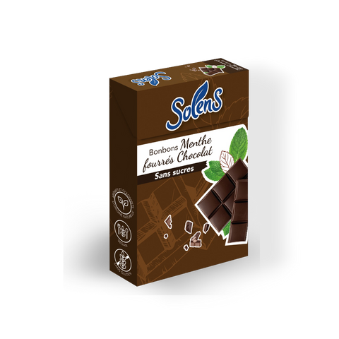Solens Caramelos Menta con corazón de chocolate