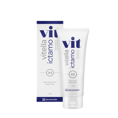 Vitella Ictamo Crema Curativa con Ictiol Pálido 75g